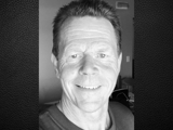 black and white self-photo of Mike Haig
